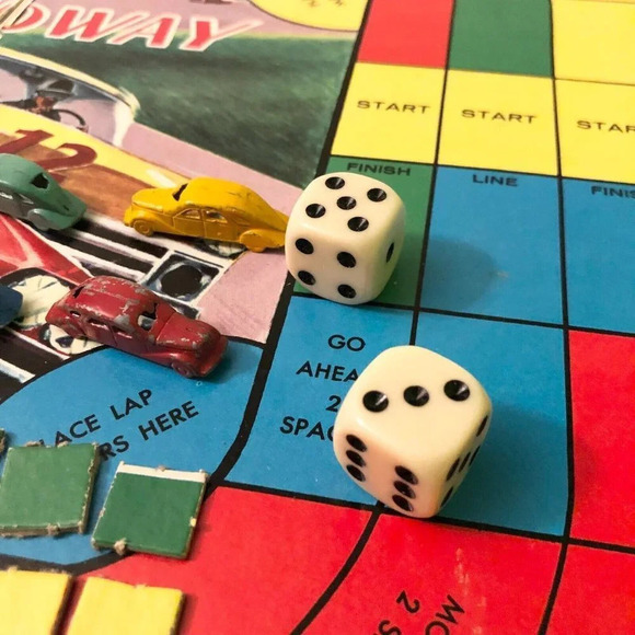 Vintage 1959 Special Detective Speedway Car Racing Board Game Saalfield Pub Co - Picture 12 of 16